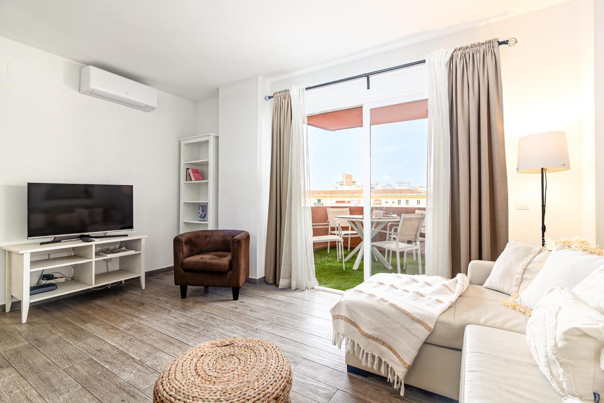 Malaga Center Flat Beach & Terrace المظهر الخارجي الصورة